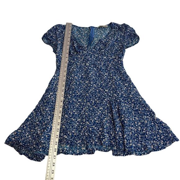 Princess Polly The Sting Mini Dress Blue Floral Size 4 - Picture 3 of 5